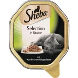 SHEBA® Schale Selection in Sauce mit Kaninchenhäppchen 85g