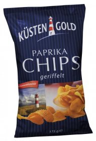 Küstengold Paprika Chips geriffelt